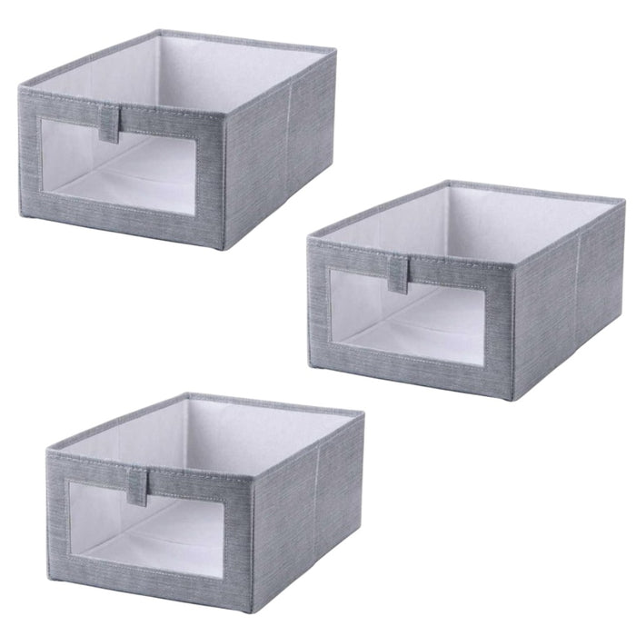 Set X3 Organizador De Closet Para Ropa Caja Almacenamiento