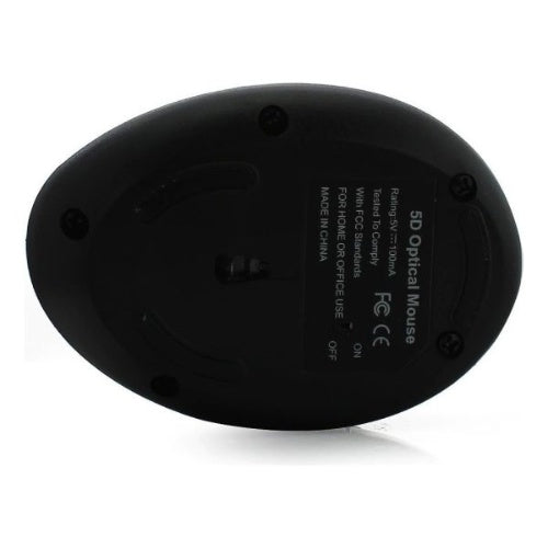 Mouse Inalambrico Ergonomico Vertical Tunel Carpiano Color Negro