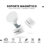 Soporte Holder Multifuncional Magnetico Universal Con Ventosa Para Celulares Y Tablets