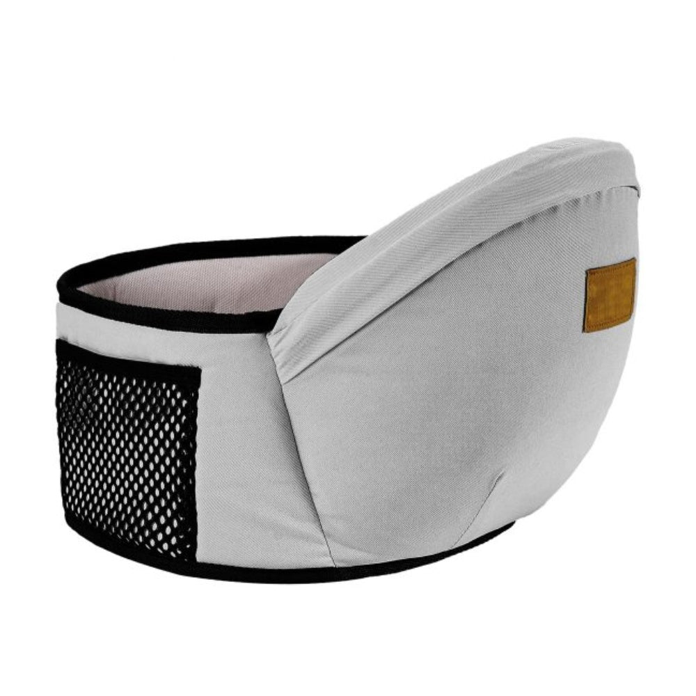 Canguro Portabebes Soporte Ergonomico Ajustable Cintura Gris Innovo