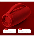 Mini Bocina Parlante Portatil Box Bluetooth Recargable Rgb Rojo
