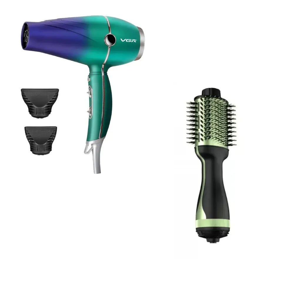 Secador Profesional Vgr Original 1500Watts Con Cepillo Secador Avocados Vitamina Aguacate