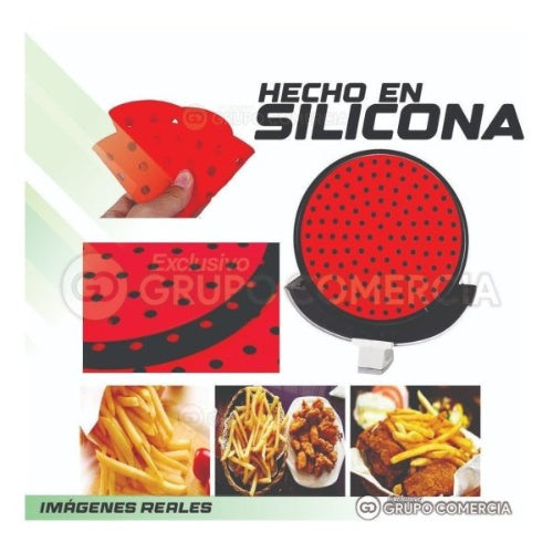 Tapete En Silicona Fondo Para Olla Freidora Air Fryer 20Cm