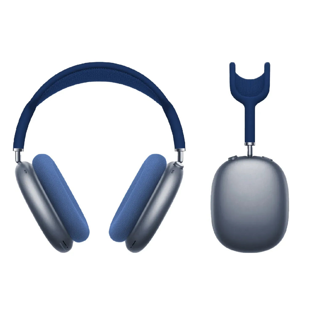 Audifonos Airpods Max 1.1 Replica Magnetica Full Sonido Bluetooth Estuche Azul