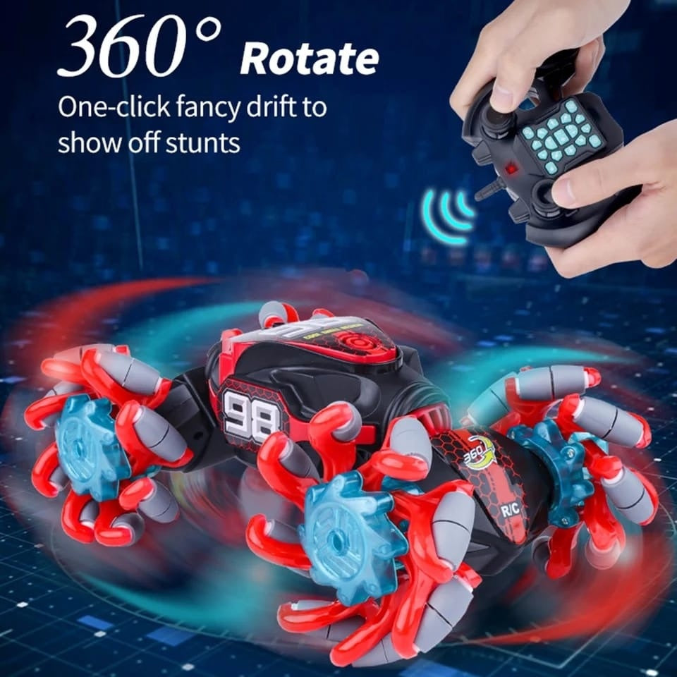 Carro Control Remoto Gestos 360Deg Manilla Luz Y Sonido