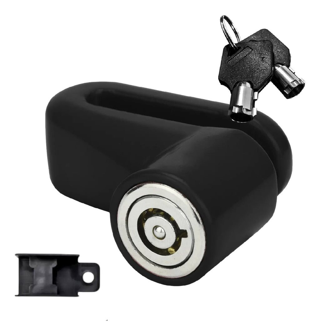 Candado De Disco Antirrobo Para Moto Scooter Bicicleta 2 Llaves