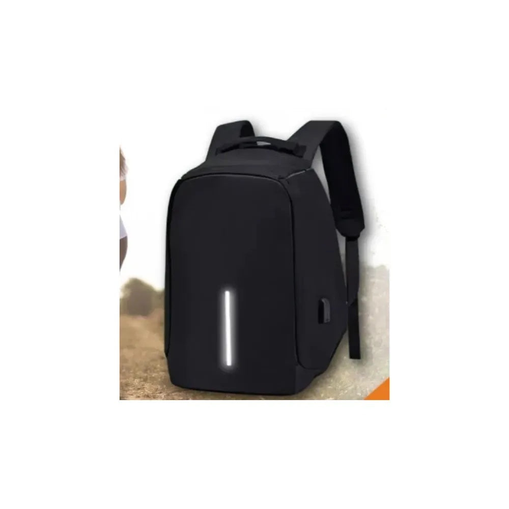 Maleta Antirrobo Para Laptop Mochila Morral Anti Robo Con Cable Usb Negra