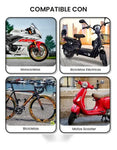 Candado Anti Robo Para Motocicletas Bicicletas Electricas Macizo Compacto 2 Llaves