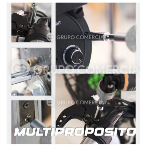 Kit Destornillador Con Copas Rache Multifuncion 36 Piezas