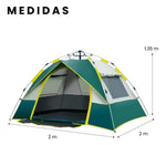 Carpa Camping Campana Automatica 4 Personas Impermeable Ventilacion 360Deg Facil De Armar Mosquitero