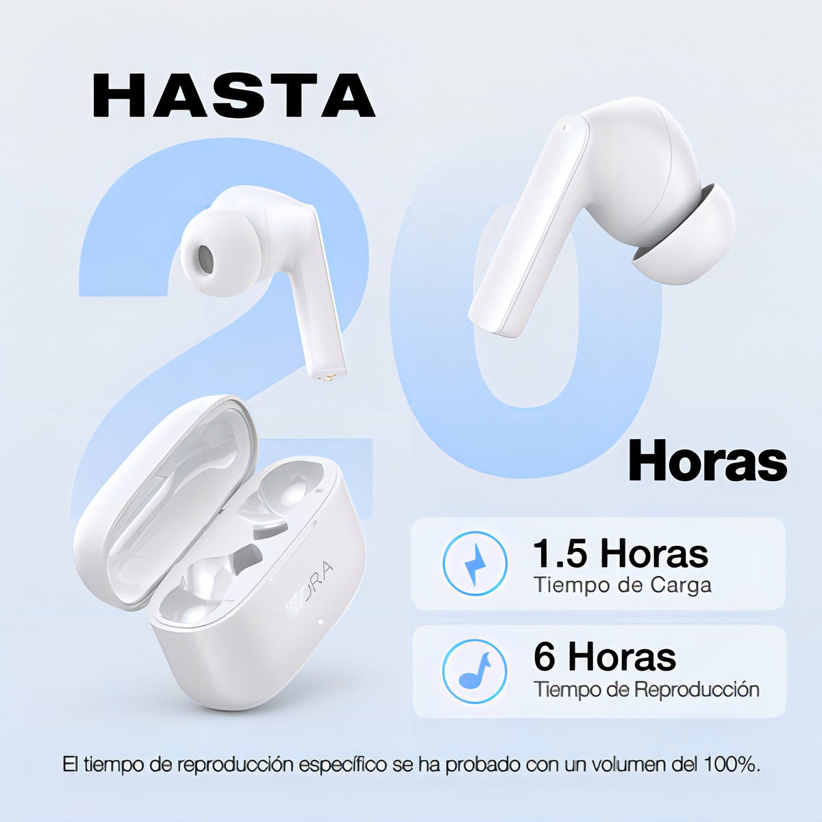 Audifonos In-Ear Inalambricos Bluetooth 1Hora Aut206 Color B
