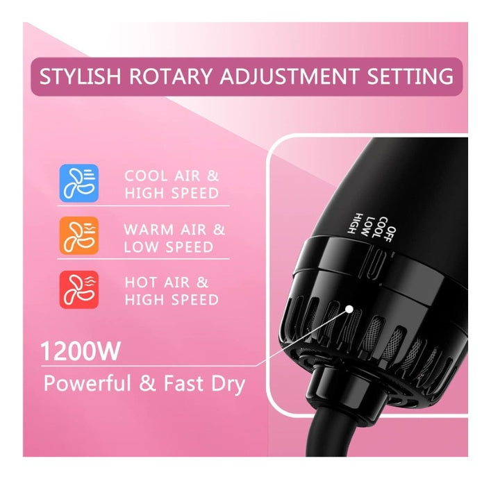 Cepillo Secador Alisador Peina Rapido Aire Caliente Max Power