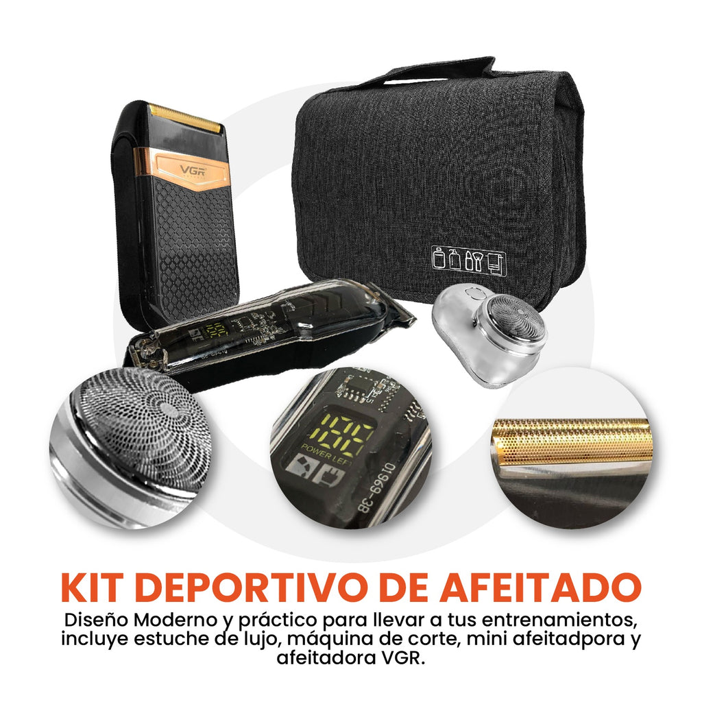 Maquina De Afeitar Patillera Shaver Maquina Viajera Estuche Edicion Campeon Mundial