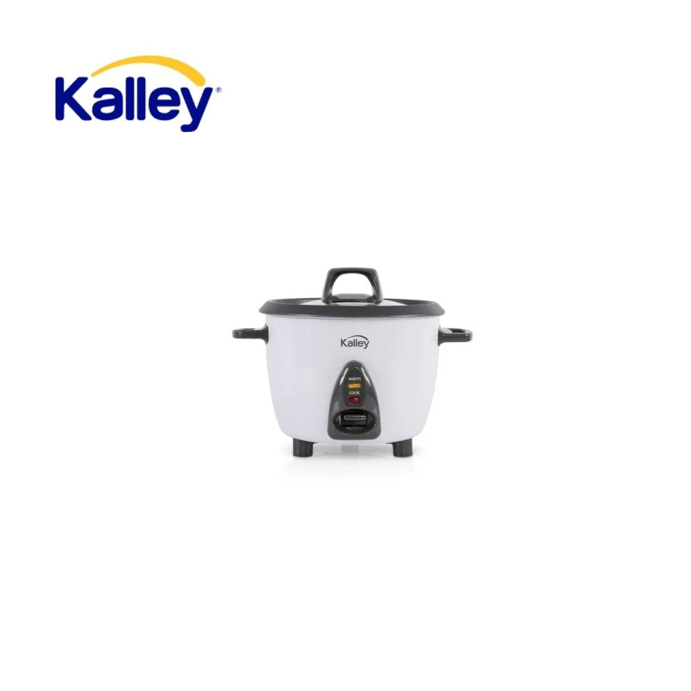 Arrocera Electrica Kalley 0.6L 3 Tazas Con Tapa De Vidrio Antiadherente