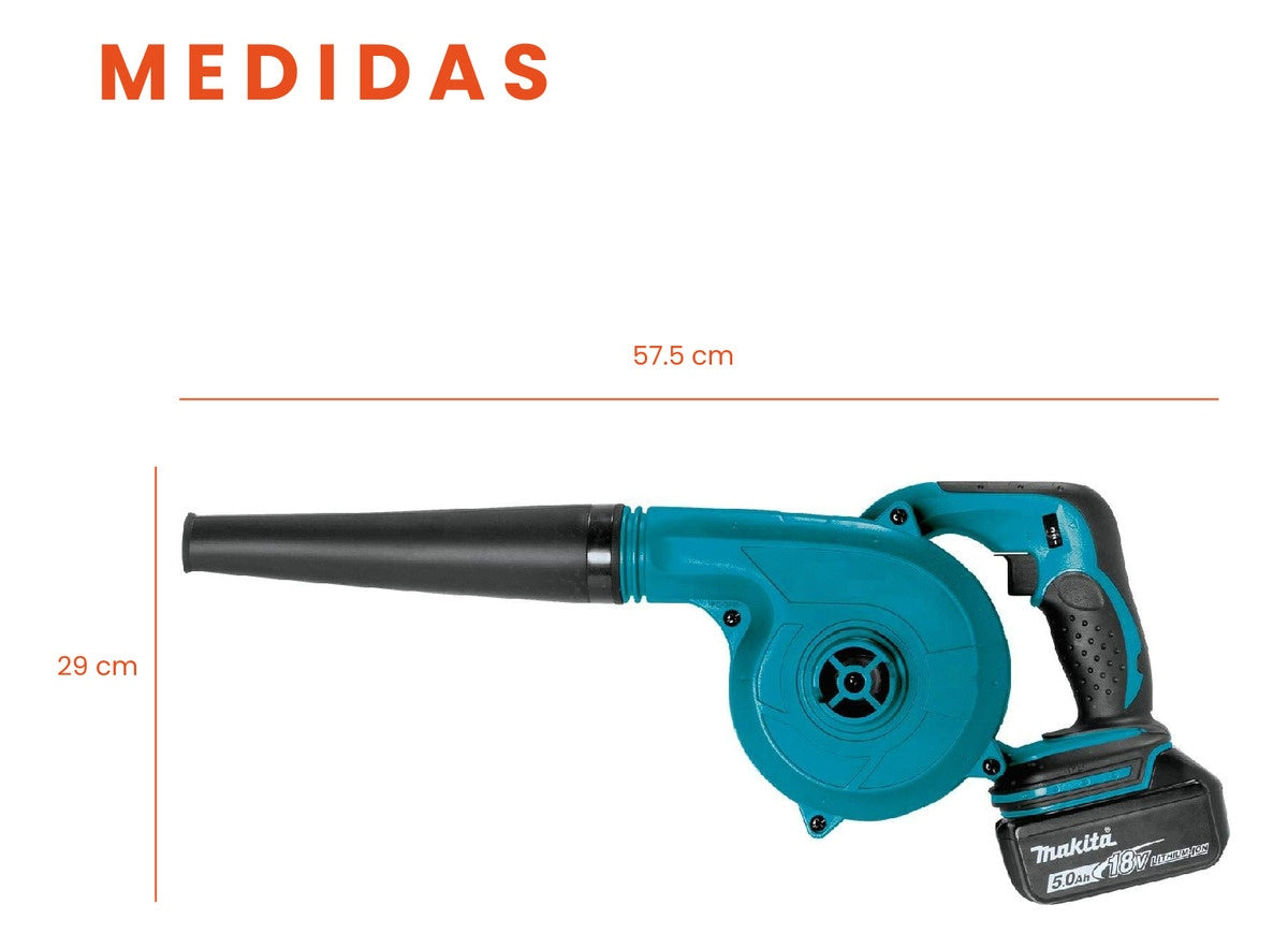 Sopladora Profesional Inalambrica Con Accesorios Doble Bateria Estuche 500W