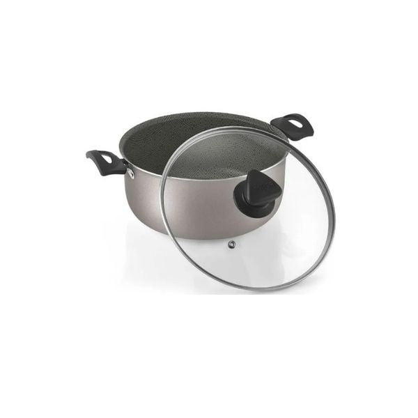 Bateria De Cocina Antiadherente 7 Piezas Imusa Smart Olla Perol Sarten Tapa Vidrio