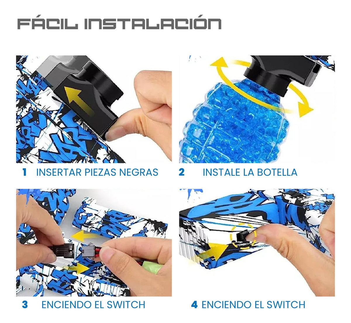 Pistola Juguete De Hidrogel Orbis Recargable Ninos