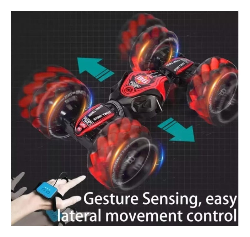 Carro Control Remoto 4X4 Sensor Manilla Juguete 2 Controles