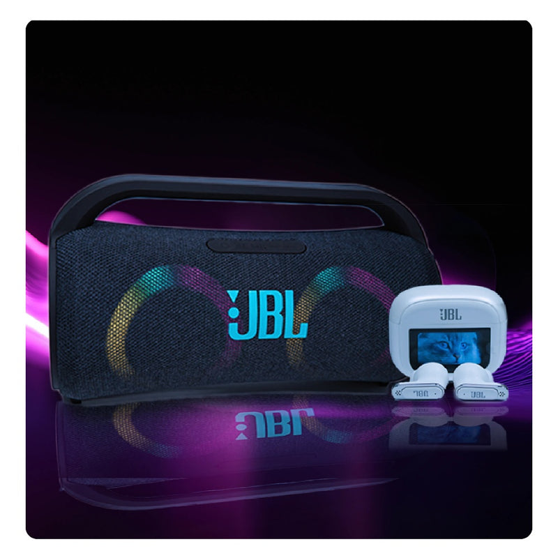 Combo Parlante Bluetooth Jbl Boom + Audifonos Jbl Pro Tour