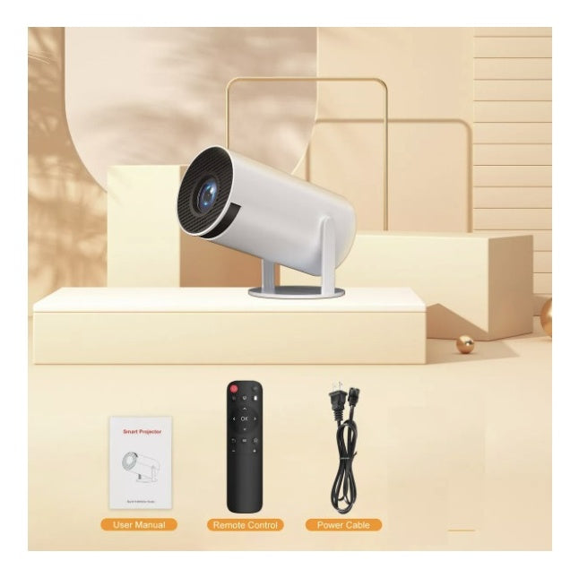 Mini Proyector Led Smart Android 11 Fhd 4500 Lumenes Wifi Bt Color Blanco