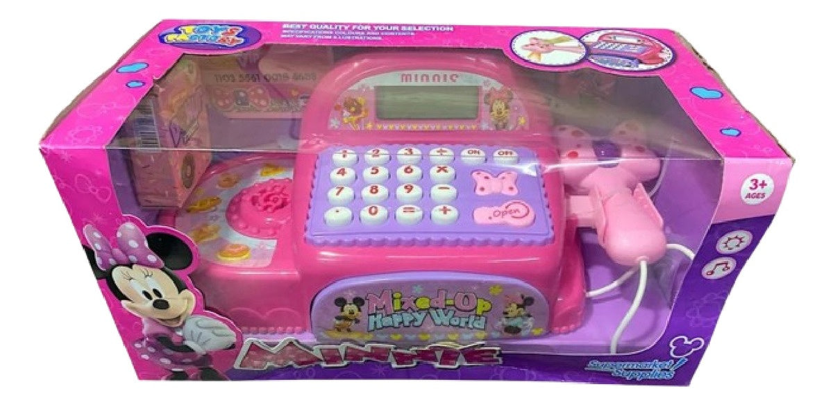 Caja Registradora Para Nina Juguete Con Accesorios Minnie Mouse