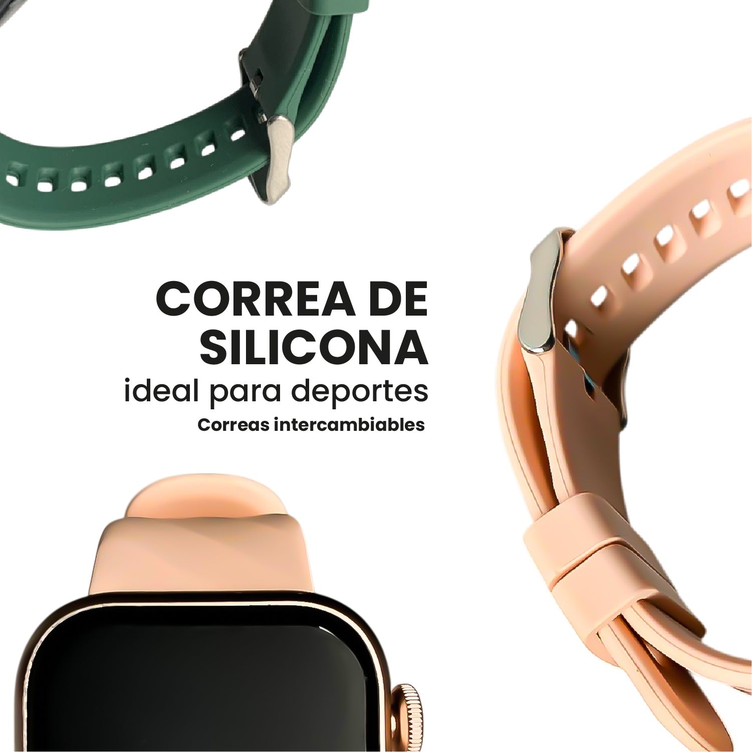 Smartwatch G-Tide Amoled Elegante Resistente Al Agua 100 Modos Deportivos Contesta Llamadas Rosado