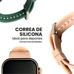 Smartwatch G-Tide Amoled Elegante Resistente Al Agua 100 Modos Deportivos Contesta Llamadas Rosado