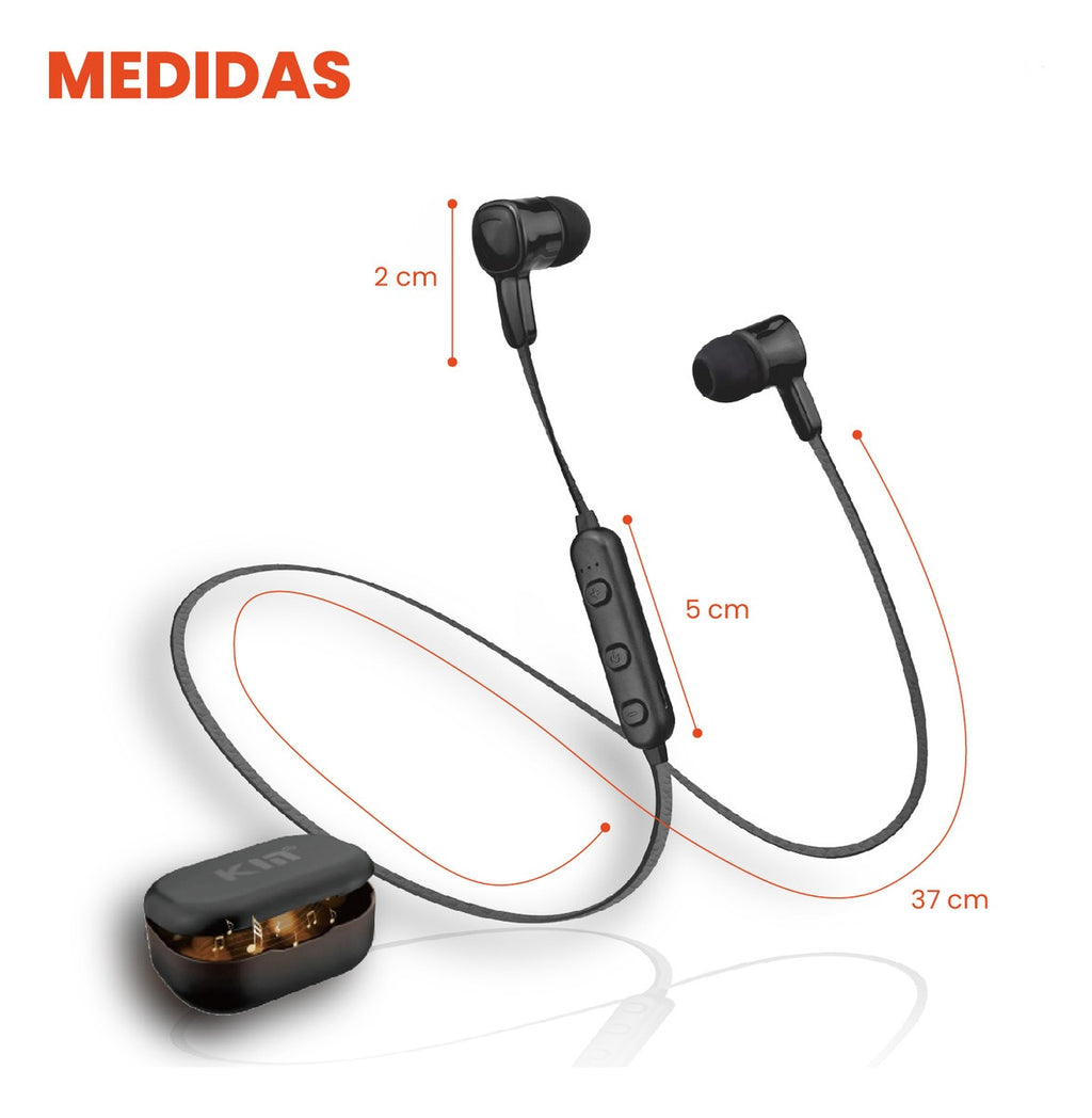 Audifono Bluetooth Deportivo Control Volumen Con Estuche Hifi Sport
