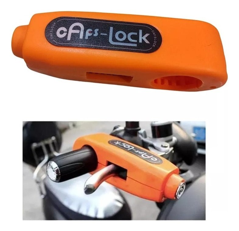 Candado Moto Alarma Freno De Disco + Candado Manilar Alarma