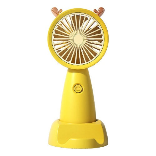 Mini Ventilador Portatil Recargable Con Base Para Celular