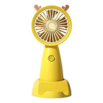 Mini Ventilador Portatil Recargable Con Base Para Celular