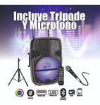 Parlante Profesional Korbix 12In500W Inalambrico Con Tripode