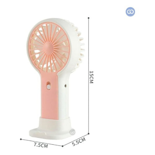 Mini Ventilador Personal Recargable Con Soporte Para Celular