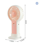 Mini Ventilador Personal Recargable Con Soporte Para Celular