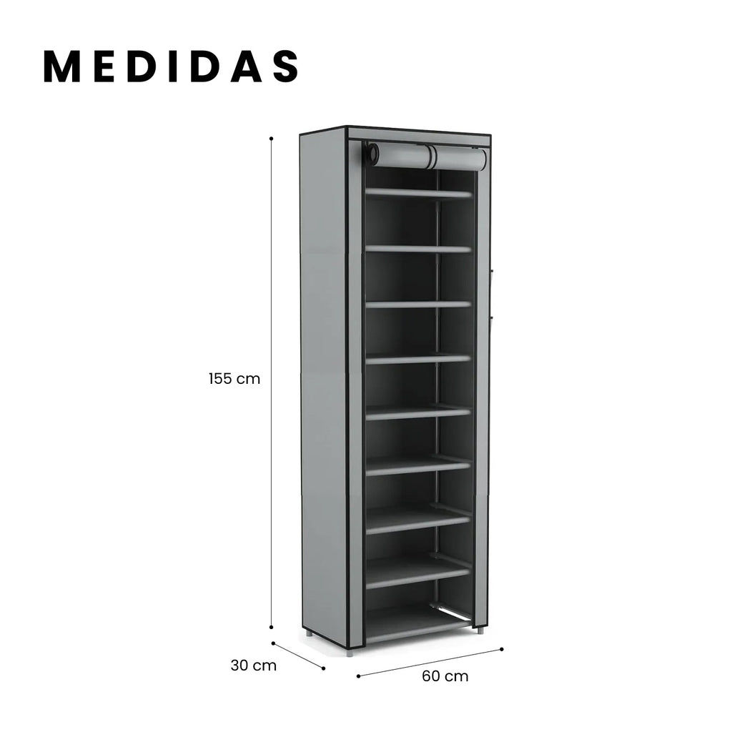 Closet Organizador Hogar X2 Armarios Ropa + Zapatero 9 Niveles Innovo Home