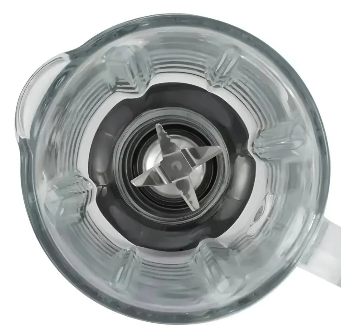 Licuadora Vidrio 2 En 1 Pica Todo Acero Inoxidable Raf Premium