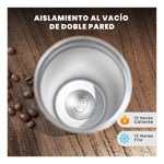 Termo Acero Inoxidable 900Ml Flip Straw Antiderrames Frio Calor Blanco