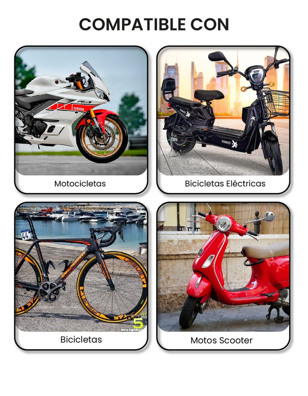 Candado De Disco Antirrobo Para Moto Scooter Bicicleta 2 Llaves