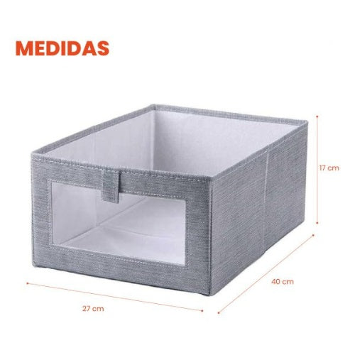 Set X3 Organizador De Closet Para Ropa Caja Almacenamiento