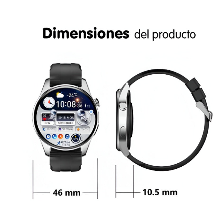Smartwatch Reloj Inteligente Mobulaa H4 Plus Amoled Llamadas Innovo Tech