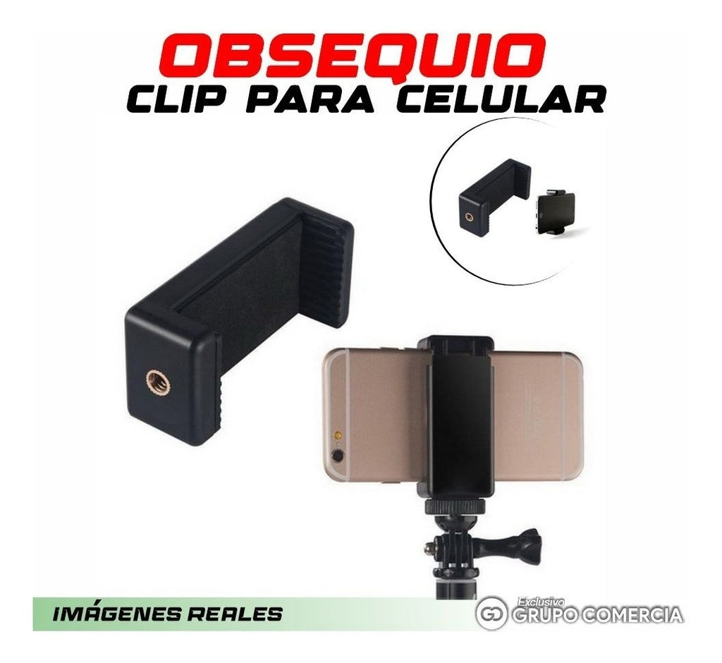 Tripode Multifuncion Ajustable Con Clip Para Celular