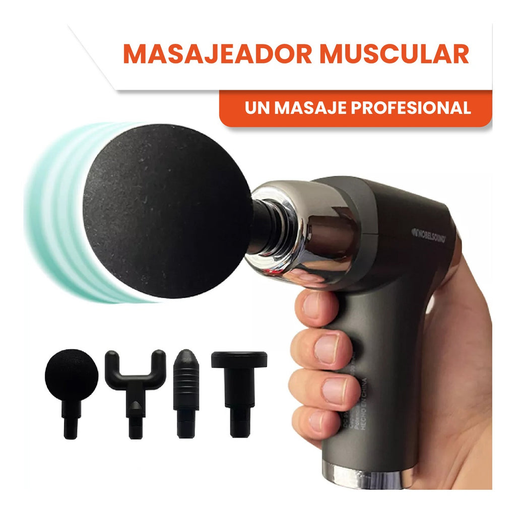 Masajeador Mini Nobel Corporal Pistola Inalambrica Nb2060 Innovo Health