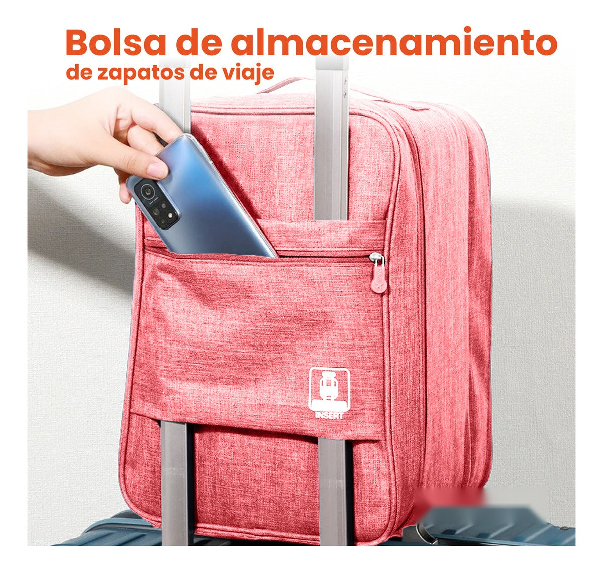 Organizador Para Maleta Viajera Rosado Multifuncion Innovo