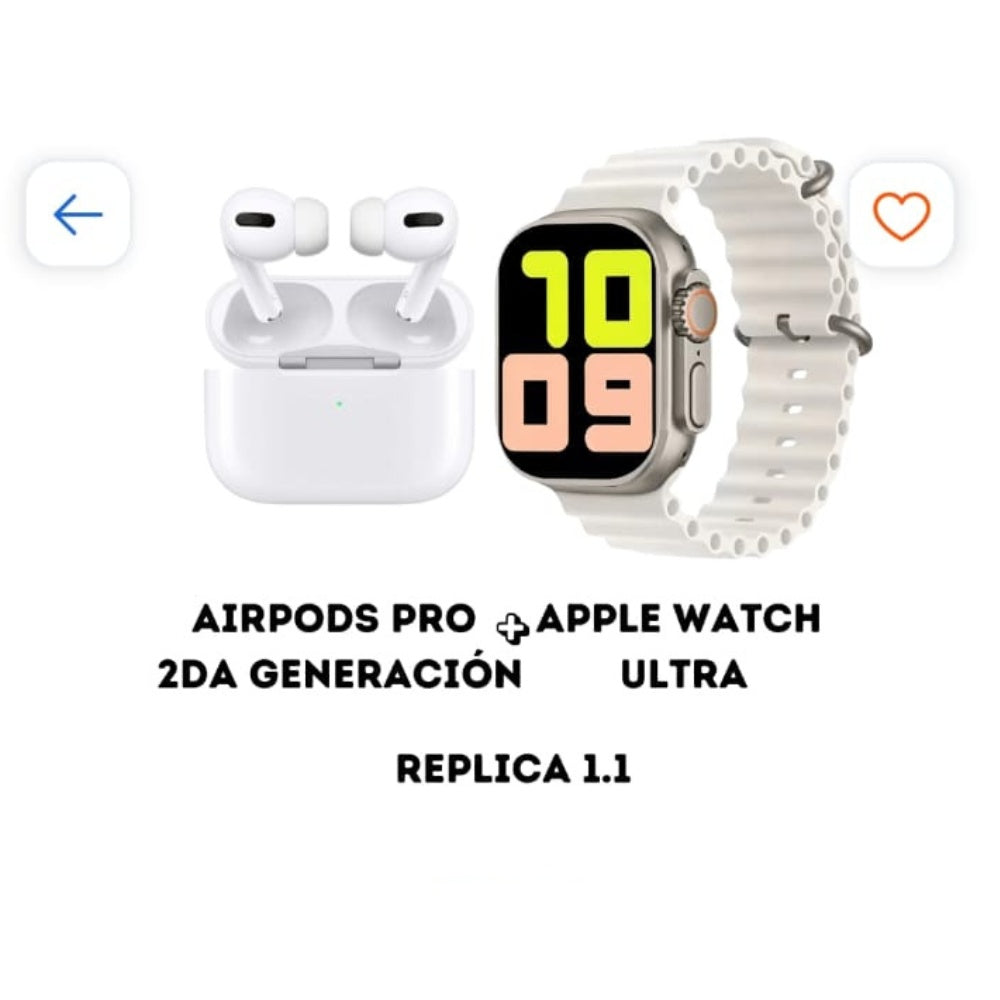 Apple Watch Ultra Con Airpods Segunda Generacion Replic 1.1