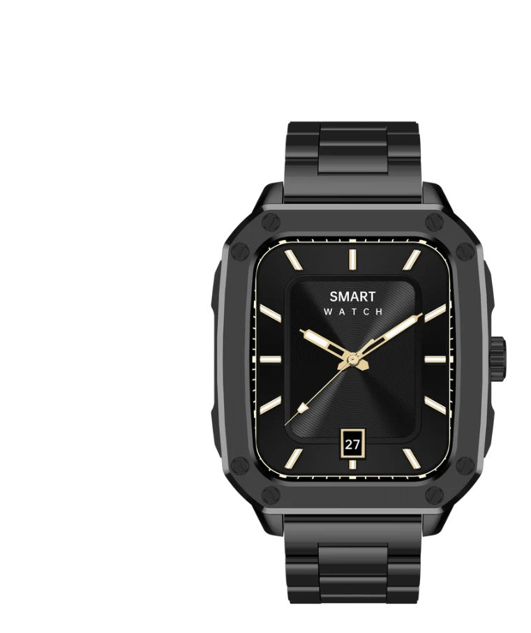 Smartwatch Tw22 Doble Pulso Bisel Mobulaa Black Edition Mesh Modos Deporte Innovo