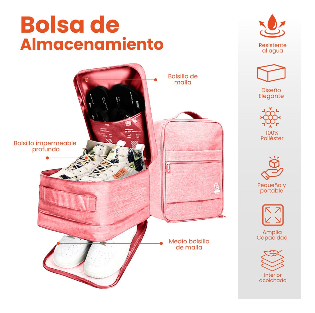 Organizador Para Maleta Viajera Rosado Multifuncion Innovo
