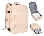 Maleta Morral Para Laptop Puerto Usb Viajero Practico Amaz Beige