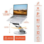 Soporte Base Laptop Profesional Ergonomica Ajustable Giratoria