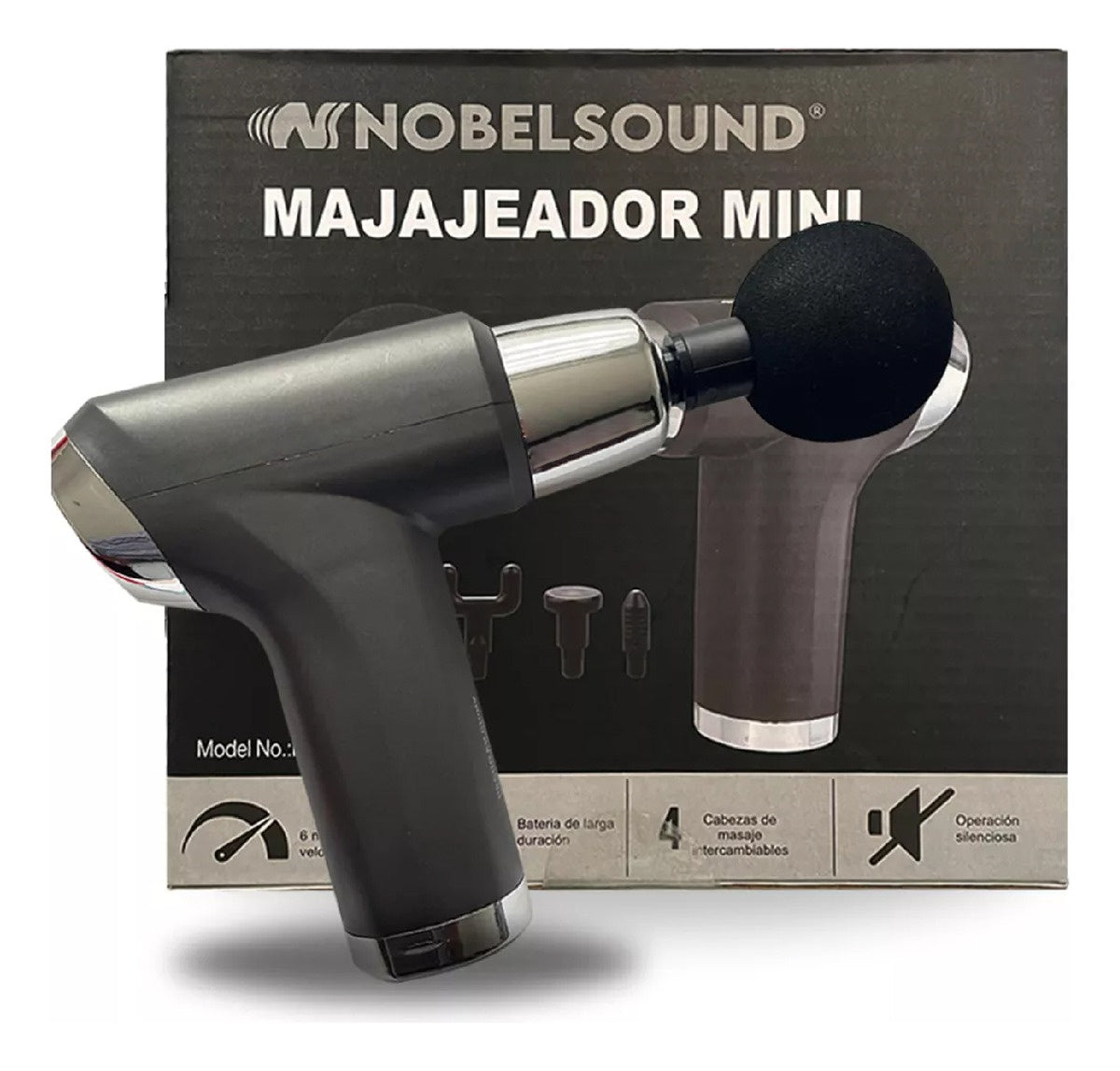 Masajeador Mini Nobel Corporal Pistola Inalambrica Nb2060 Innovo Health