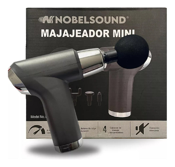 Masajeador Mini Nobel Corporal Pistola Inalambrica Nb2060